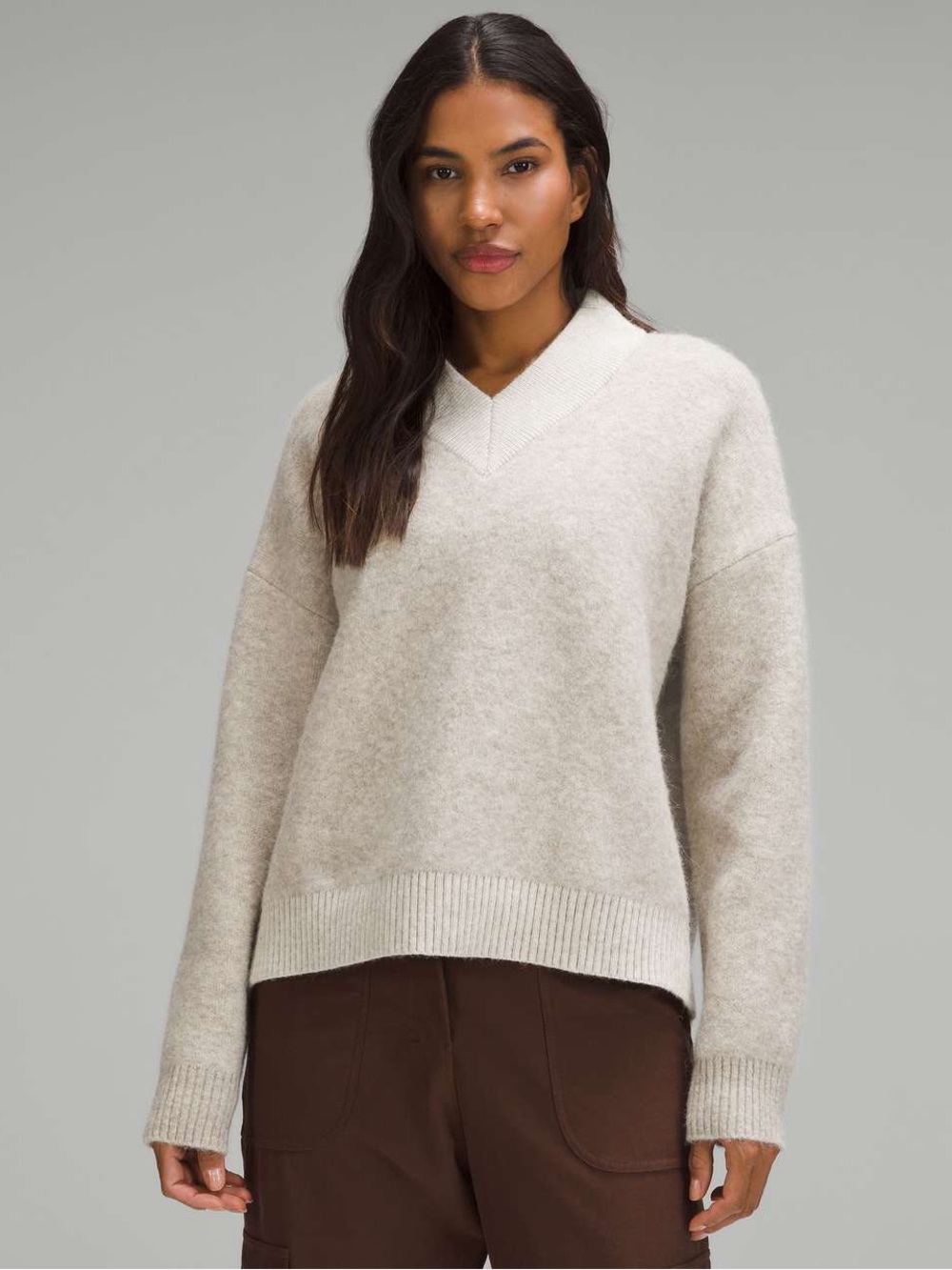 Lululemon Alpaca Wool-Blend V-Neck Sweater